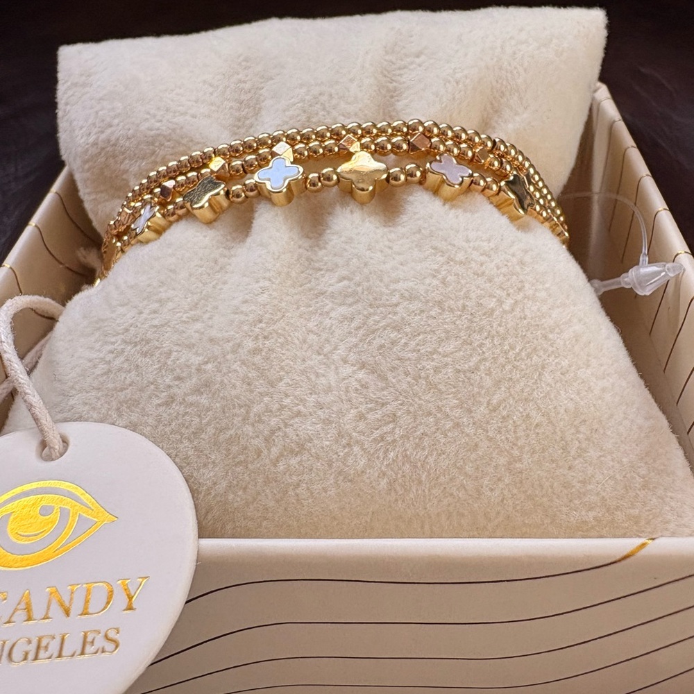 Eye Candy Gold and White Armcandy Luxe Collection - Picture 4 of 7